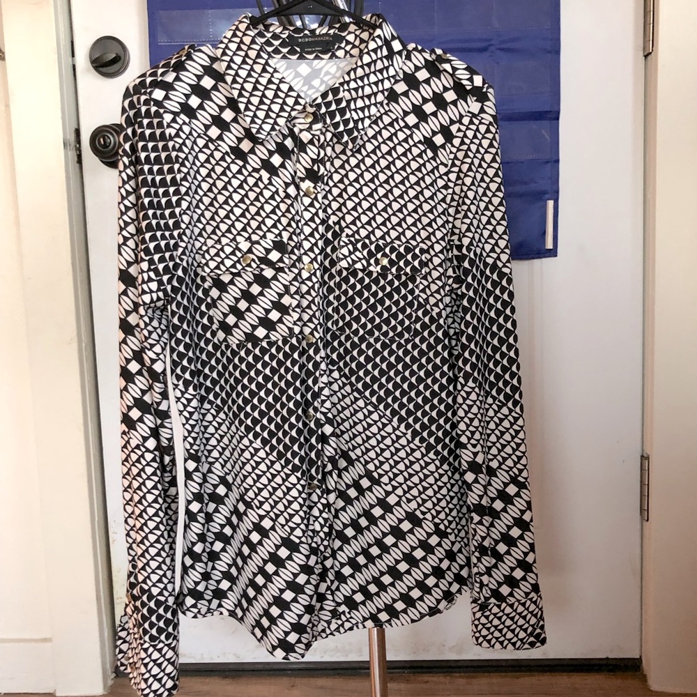BCBG MaxAzria Button Down Top